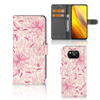 Xiaomi Poco X3 | Poco X3 Pro Hoesje Pink Flowers - thumbnail