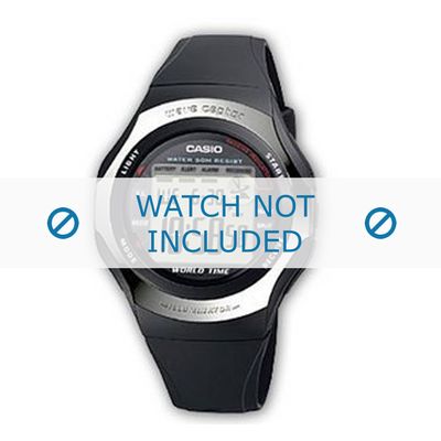 Casio horlogeband WV-56H-1AVER Rubber Zwart