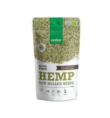 Gepeld hennepzaad hulled hemp seeds bio