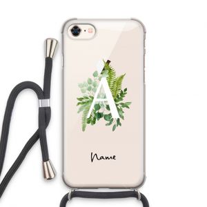 Green Brush: iPhone 8 Transparant Hoesje met koord