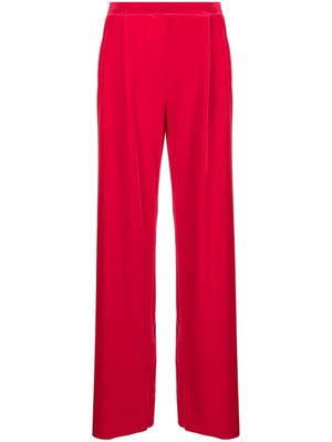 Amazuìn pantalon en velours à coupe droite - Rouge
