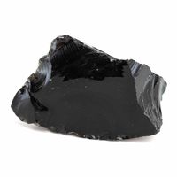 Ruwe Zwarte Obsidiaan Edelsteen 3 - 5 cm - thumbnail