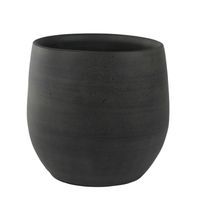 Steege Plantenpot - moderne look - zwart - 36 x 32 cm - Plantenpotten - thumbnail