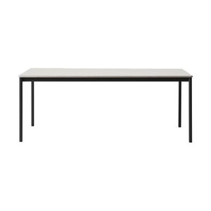 Muuto Base tafel 190x85 wit, zwart