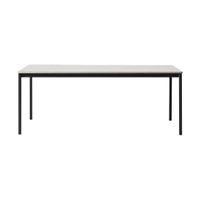 Muuto Base tafel 190x85 wit, zwart - thumbnail