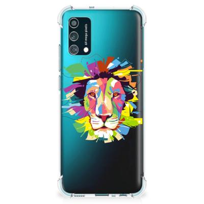 Samsung Galaxy M02s | A02s Stevig | Bumper Hoesje | Lion Color Samsung Galaxy M02s | A02s Stevig | Bumper Hoesje | Lion Color
