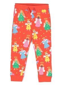 Stella McCartney Kids pantalon de jogging à imprimé graphique - Rouge