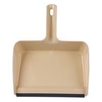 Vuil opvang blik - kunststof - met rubber strip - 30 x 38 cm - beige - stofblik - large - thumbnail