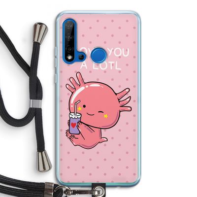 Love You A Lotl: Huawei P20 Lite (2019) Transparant Hoesje met koord