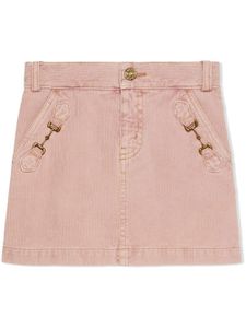 Gucci Kids minijupe en velours côtelé - Rose