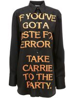 JW Anderson chemise à slogan imprimé - Noir