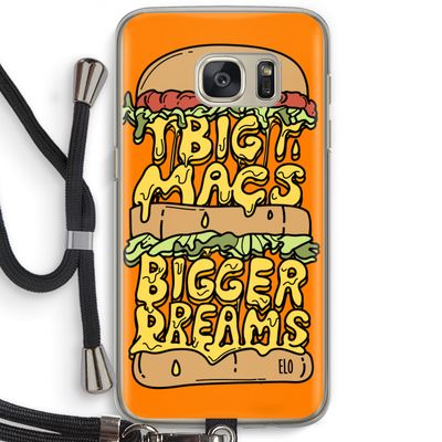 Big Macs Bigger Dreams: Samsung Galaxy S7 Transparant Hoesje met koord
