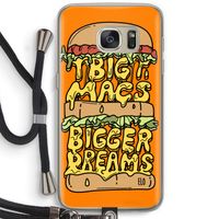 Big Macs Bigger Dreams: Samsung Galaxy S7 Transparant Hoesje met koord