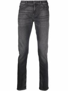 7 For All Mankind jean slim à taille basse - Gris