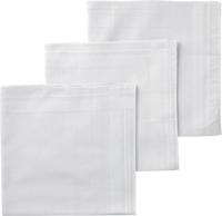 HEMA Zakdoeken Wit 40x40 - 3 Stuks (wit)