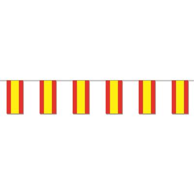 Slinger Spanje - 4 meter - papier - brandvertragend - Spaanse vlag