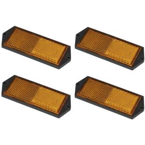 ProPlus Reflector - set 4x - oranje - schroefbevestiging - 104 x 40 mm