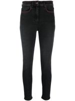 MSGM jean skinny à coutures ton sur ton - Noir