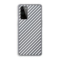 Strepen zwart-wit: OnePlus 9 Pro Transparant Hoesje