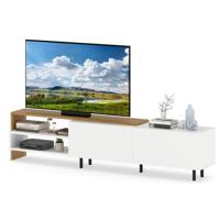 80-inch Televisiekast Entertainmentcentrum Met Opbergplanken Metalen Kast En Standaard
