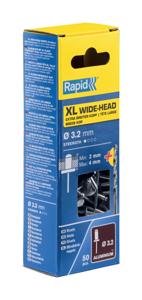 Rapid XL blindklinknagels Ø3,2 x 8 mm, 50 stuks + boor - 5000659 - 5000659