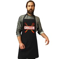 Griller barbecueschort/ keukenschort zwart heren Griller barbecueschort/ keukenschort zwart heren