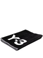 Y-3 serviette de bain à logo - Noir