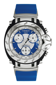 Horlogeband Tissot T0114171704100A / T610014611 Rubber Blauw 20mm