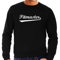 Pitmaster bbq / barbecue cadeau sweater / trui zwart voor heren