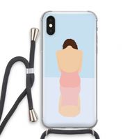 Mirror: iPhone XS Transparant Hoesje met koord