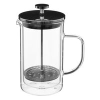 Secret de Gourmet French press cafetiere - dubbelwandig glas - 600 ml