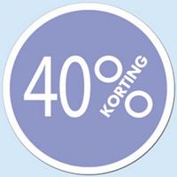 Raambiljet cirkel 40 % kleur lila