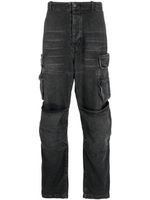 Diesel jean droit à poches cargo - Noir