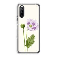 Purple poppy: Sony Xperia 10 III Transparant Hoesje