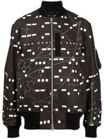 sacai veste bomber Interstellar à imprimé graphique - Noir - thumbnail