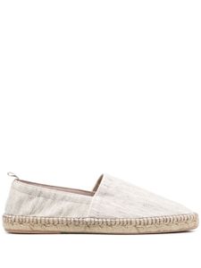 Eleventy espadrilles à semelle en raphia - Gris