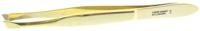 Malteser Pincet 8cm verguld druks scheef 8