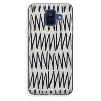 Marrakech Zigzag: Samsung Galaxy A6 (2018) Transparant Hoesje
