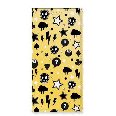 Mobiel BookCase Samsung Galaxy A15 Punk Geel Mobiel BookCase Samsung Galaxy A15 Punk Geel