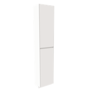 Storke Edge staande badkamerkast rechts mat wit 40 x 30 x 200 cm