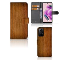 Xiaomi Redmi Note 12S | Book Style Case | Donker Hout
