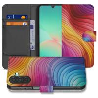 Book Case Hoes Regenboog Voor Samsung Galaxy A17 PU Leer Pasjes