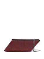 Kara pochette Parallelogram à ornements en cristal - Rouge