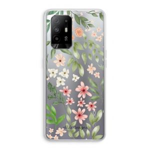 Botanical sweet flower heaven: Oppo A94 5G Transparant Hoesje