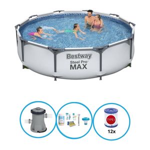 Bestway Zwembad Steel Pro MAX - Zwembad Bundel - 305x76 cm