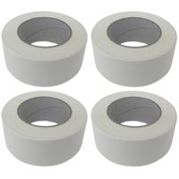 4x Ducttape rol wit 50mm x 50 meter