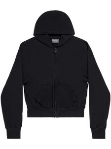 Balenciaga hoodie en coton à fermeture zippée - Noir