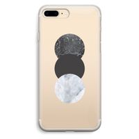 Marmeren cirkels: iPhone 7 Plus Transparant Hoesje
