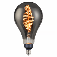 Grote led lamp rookglas design e27 fitting 29cm 1800k