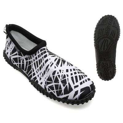 Slippers Lines Wit/Zwart Schoenmaat 45